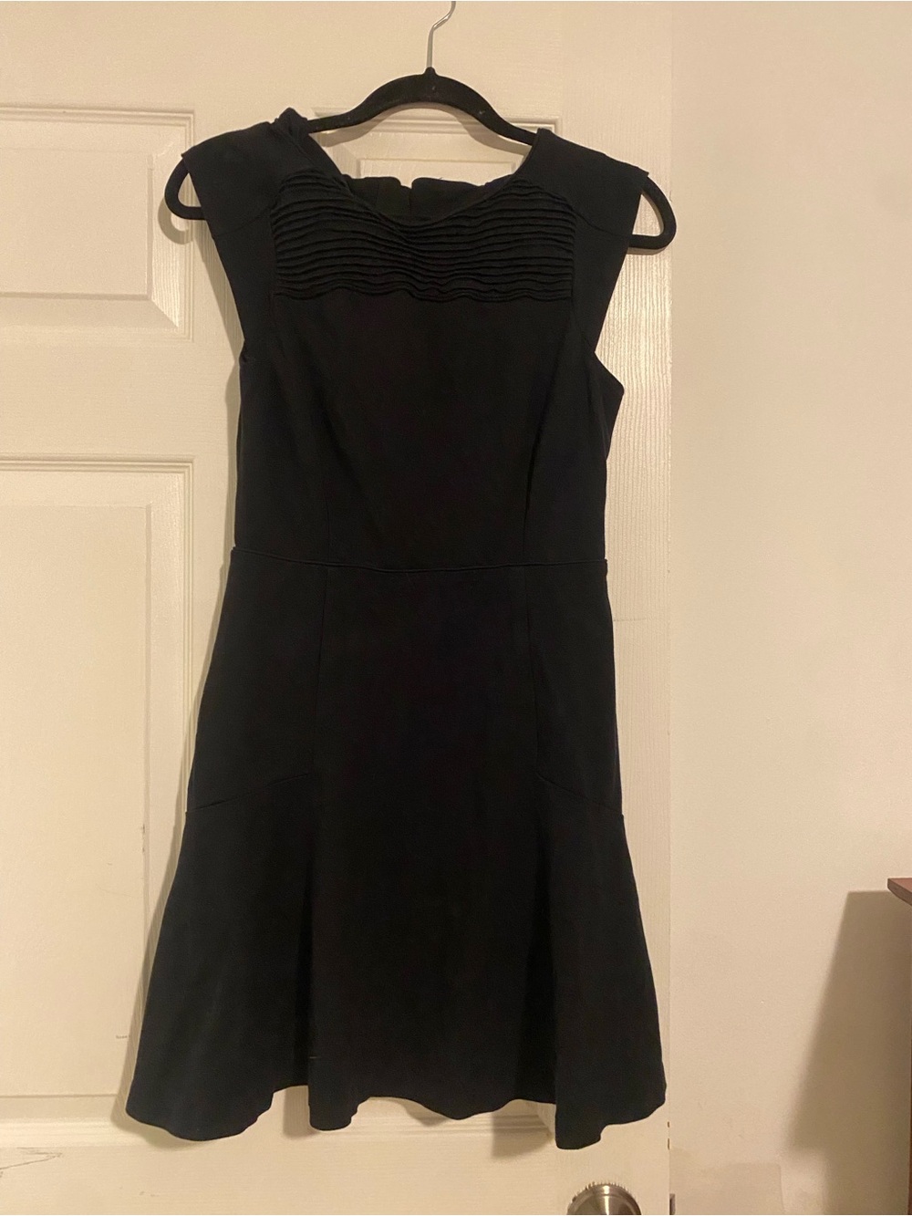 Banana Republic Black Sleeveless Fit-and-Flare Mini Dress